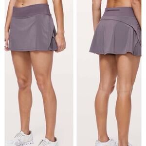 Lululemon Play Off the Pleats Women’s athletic skort size graphite purple size 6
